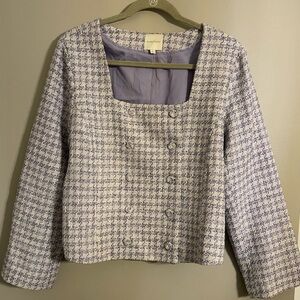 Favorite Daughter Lavender Tweed Blazer
